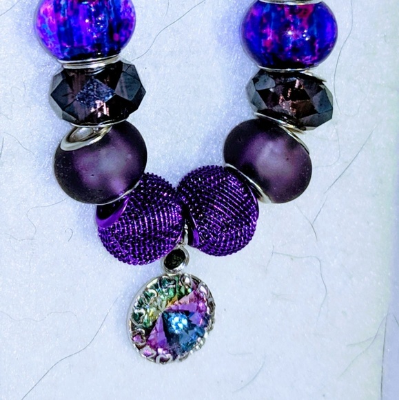 Beaded necklace, 20+ color options, gold or silver - Picture 1 of 3